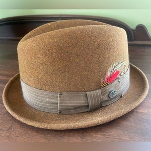 Bailey of Hollywood brown wool felt fedora - Size XL